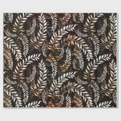 Floral Leaf Geschenkpapier (Flach)