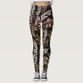 Floral Leaf Leggings (Vorderseite)