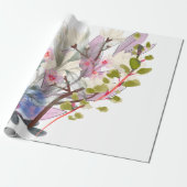 Floral Leaves Art – Elegant Flowers and Botanical Geschenkpapier (Ungerollt)