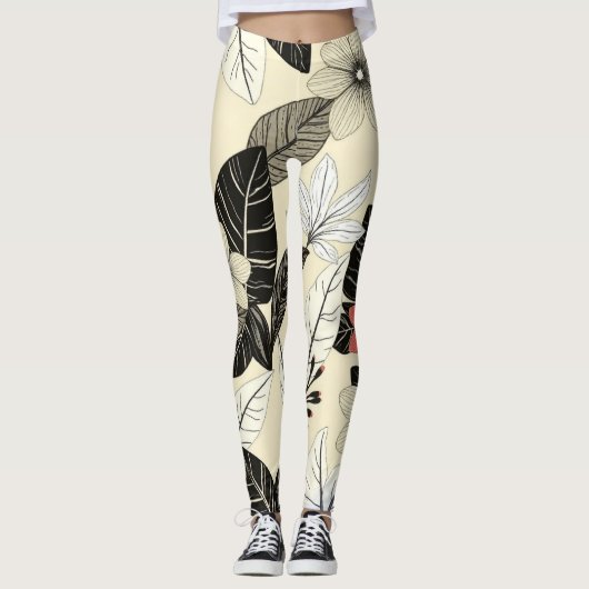 floral leggings (Vorderseite)