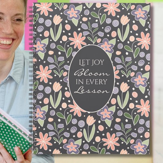 Floral Lehrerplaner - Let Joy Bloom Design Planer