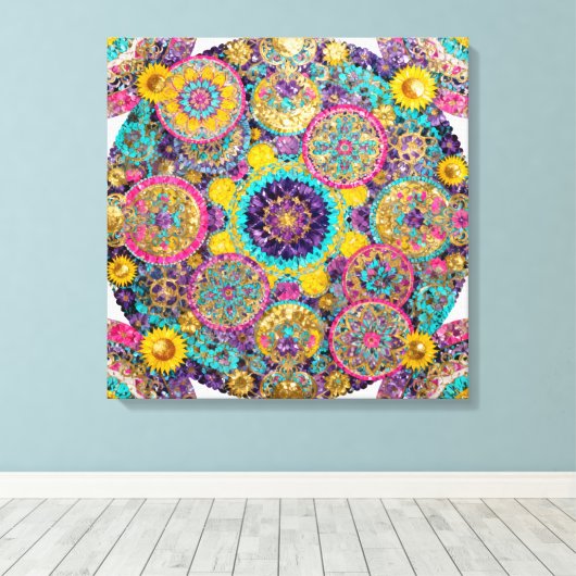 Floral Leinwanddruck (Insitu (Holzboden))