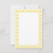 Floral Lemon Brautparty Vielen Dank Dankeskarte (Rückseite)