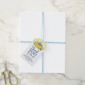 Floral Lemon Brautparty Vielen Dank für Ihr Gesche Geschenkanhänger (Mit Garn)