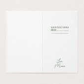 Floral Lemon Orange Babydusche Danke Karte (Innenseite Aufgefaltet)