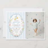 Floral Lemon Our Main Squeeze Birthday Invitation Einladung (Vorderseite)