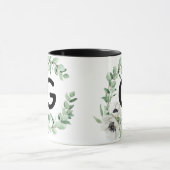 Floral Letter G Initial Coffee Mug Tasse (Zentrum)