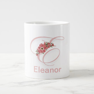 Floral Letter Modernes Monogramm Erste Tasse für K