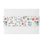 Floral Liebe Bauchband Einladungsbanderole (Rückseitenbeispiel)