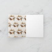 Floral Liebe Braudusche Danke Karte (Innenseite)