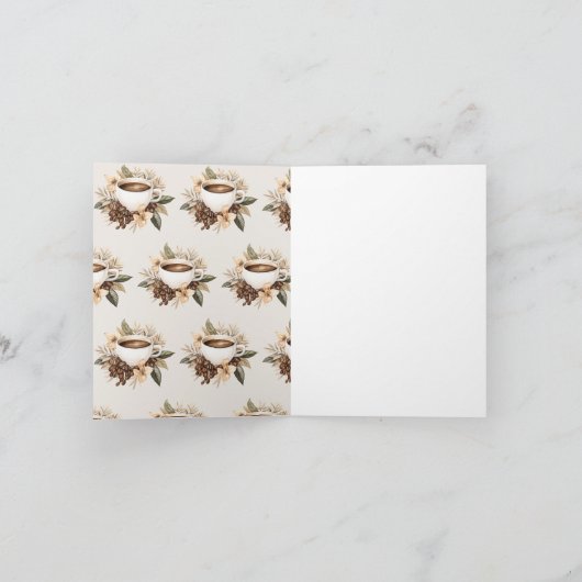 Floral Liebe Braudusche Danke Karte (Innenseite)