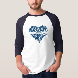 Floral Liebe Herzstück T - Shirt