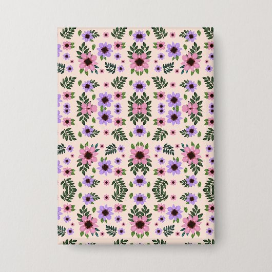 Floral light switch cover featuring a symmetrical  button (Vorderseite)