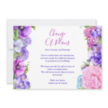 Floral Lila Paisley Wechsel der Pläne Aufschub