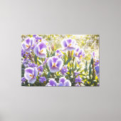 *~* Floral Lila TV2 Stretched Canvas Print Leinwanddruck (Vorderseite)