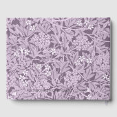 Floral Lila William Morris Pattern Country Gästebuch (Rückseite)