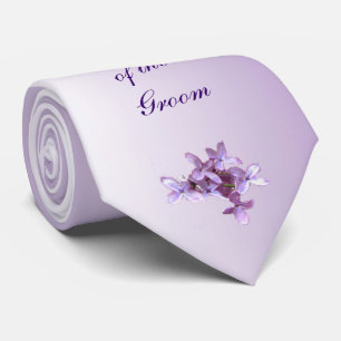 Floral Lilac Blume Hochzeit Großvater von Groom Krawatte