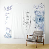 Floral Lilac Brautparty Foto Stand Hintergrund Wandteppich (Beispiel (Horizontal))