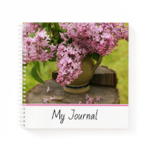 Floral Lilac Fotografy Spiral Notebook