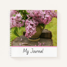 Floral Lilac Fotografy Spiral Notebook Notizblock