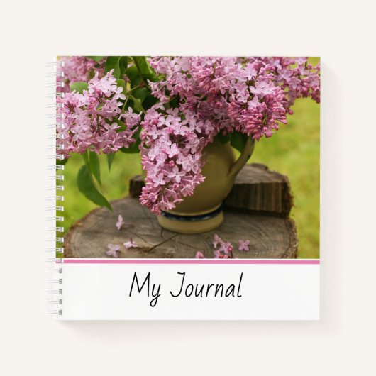 Floral Lilac Fotografy Spiral Notebook Notizblock (Vorderseite)