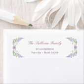 Floral Lilac Frame return address label (Insitu)