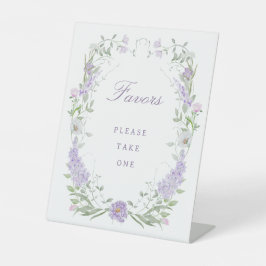 Floral Lilac Lavender Frame Favoriten Sockelschild