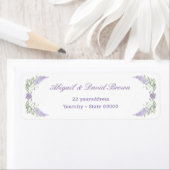Floral Lilac Lavender Frame Return Address (Insitu)