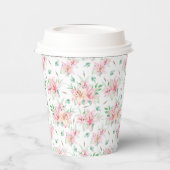 Floral Lilies Paper Cups Pappbecher (Links)