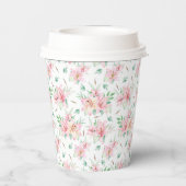 Floral Lilies Paper Cups Pappbecher (Rückseite)