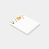 Floral Lily Blume - rosa, orange Post-it Klebezettel (angewinkelt)