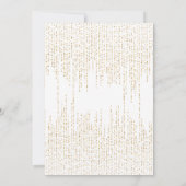 Floral Lily Cross Celebration of Life Funeral Einladung (Rückseite)