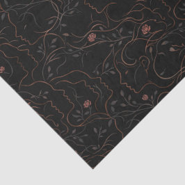 Floral Line Art Faces Tissue Paper Seidenpapier