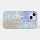 'Floral Line Art' iPhone 15 Hülle (Rückseite (Horizontal))