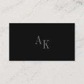 Floral Line Art Rustic Black Elegant Wedding RSVP Begleitkarte (Rückseite)