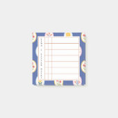 Floral Lined Frame - Blossom Time Sticky Notes Post-it Klebezettel (Vorderseite)