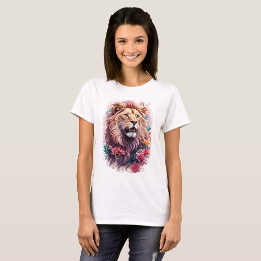 Floral Lion T-Shirt (Vorne ganz)