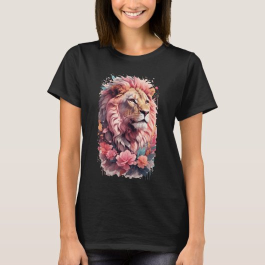 Floral Lion T-Shirt (Vorderseite)