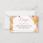 Floral Little PUMPKIN Kinderdusche Windelwanne Raf Mitteilungskarte (Vorderseite)