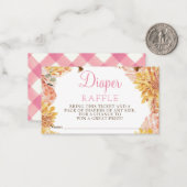 Floral Little PUMPKIN Kinderdusche Windelwanne Raf Mitteilungskarte (Vorderseite/Rückseite Beispiel)