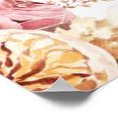 Floral Little PUMPKIN MIRL Baby Dusche Empfang Poster (Ecke)