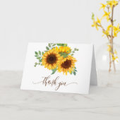 Floral Little Sunflower Baby Dusche Danke Karte (Gelbe Blume)