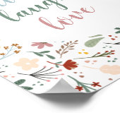 Floral Live Laugh Liebe Poster (Ecke)