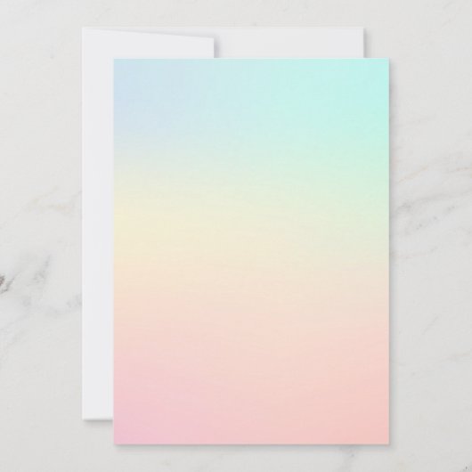 Floral Llama Birthday Einladung (Rückseite)