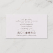 Floral Logo, Consultant, moderne Visitenkarte (Rückseite)