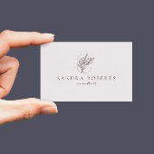 Floral Logo, Consultant, moderne Visitenkarte