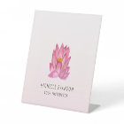 Floral Lotus Elegant Yoga Instructor Blush Pink