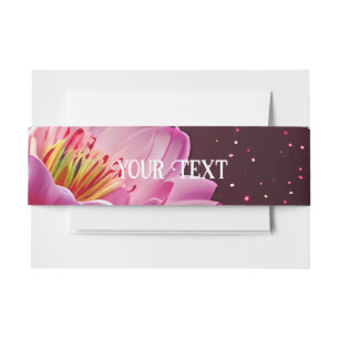 Floral Lotus Wedding Suite Starry Night Romance Einladungsbanderole