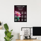 Floral Lotus Wedding Suite | Starry Night Romance Poster (Heimbüro)