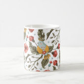 Floral Love Birds Bohemisches Muster Kaffeetasse (Mittel)